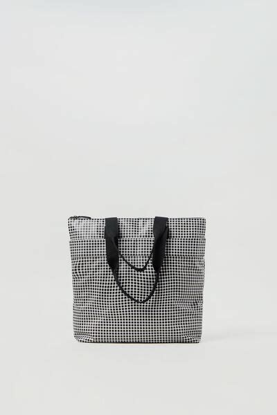 borsa shopper impermeabile|Borsa shopper impermeabile Nero/Bianco da Donna .